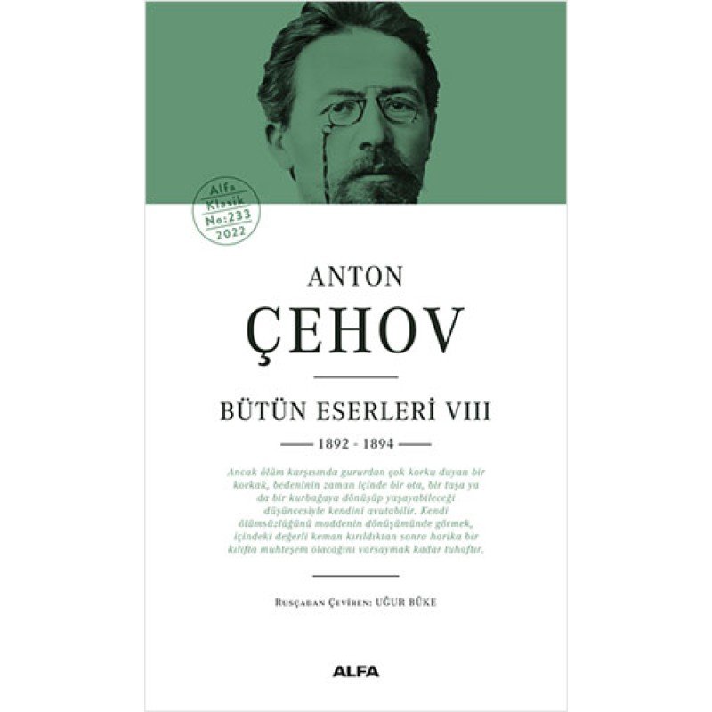 Anton Çehov Bütün Eserleri 8 (Ciltli)