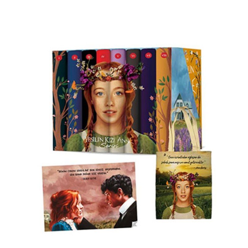 Yeşilin Kızı Anne Karton Kutulu Set (8 Kitap Takım)