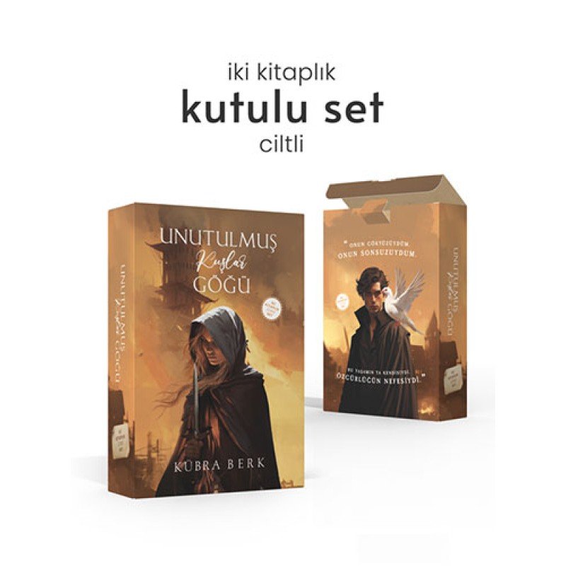 Unutulmuş Kuşlar Göğü - İki Kitaplık Set (Ciltli)