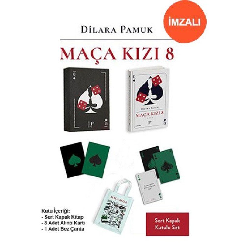 Maça Kızı 8 - 1. Kitap (Ciltli Kutulu Set - İmzalı)