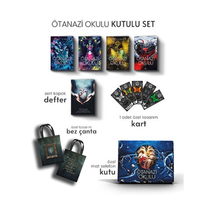 Ötanazi Okulu Kutulu Set  ( Ciltli - 4 Kitap Takım)